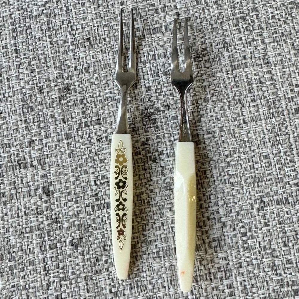 Mid Century Modern Appetizer Forks